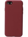 Mobiparts Silicone Cover Apple iPhone 7 8 SE (2020 2022) Plum Red Smartphone accessoires