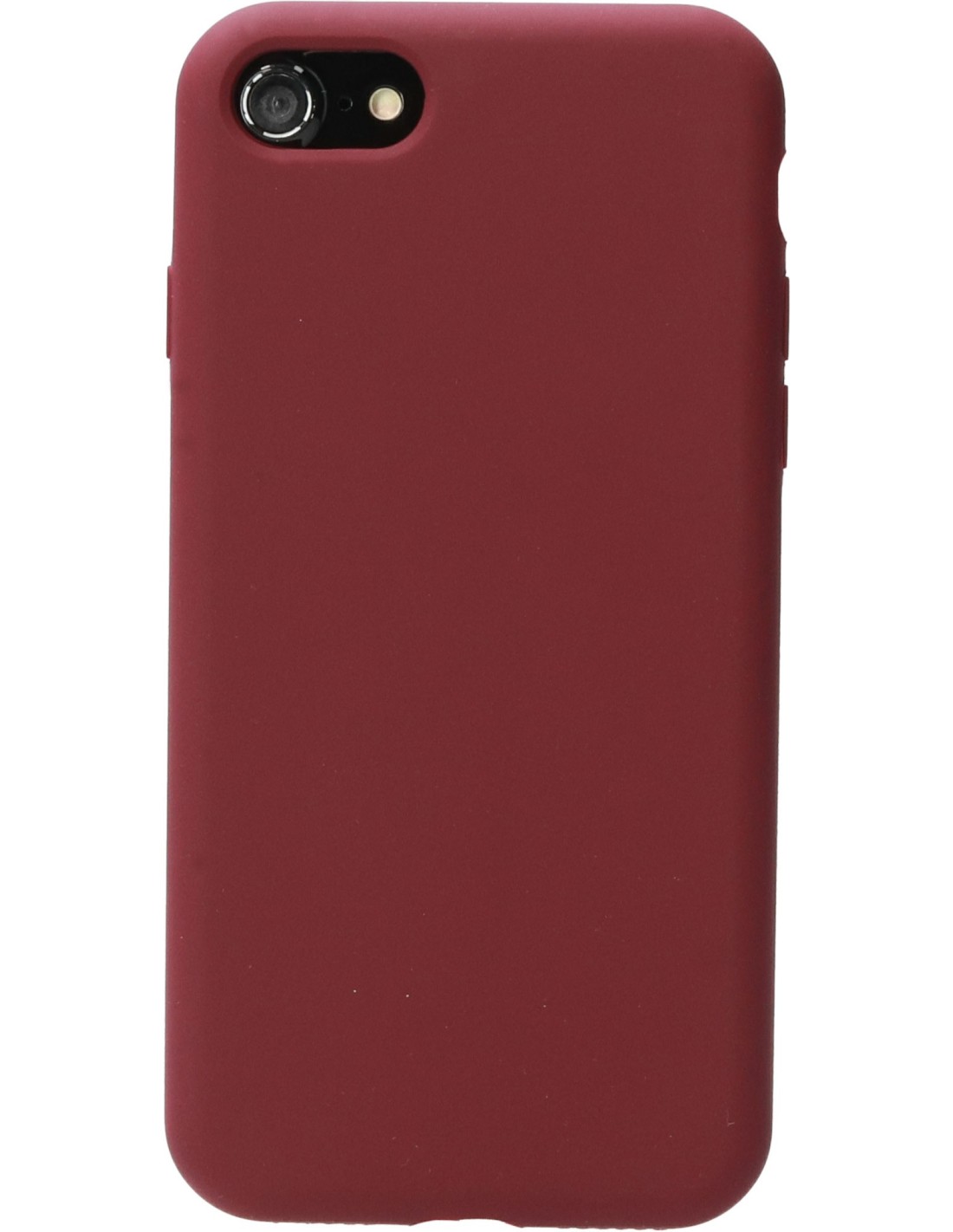 Mobiparts Silicone Cover Apple iPhone 7 8 SE (2020 2022) Plum Red Smartphone accessoires