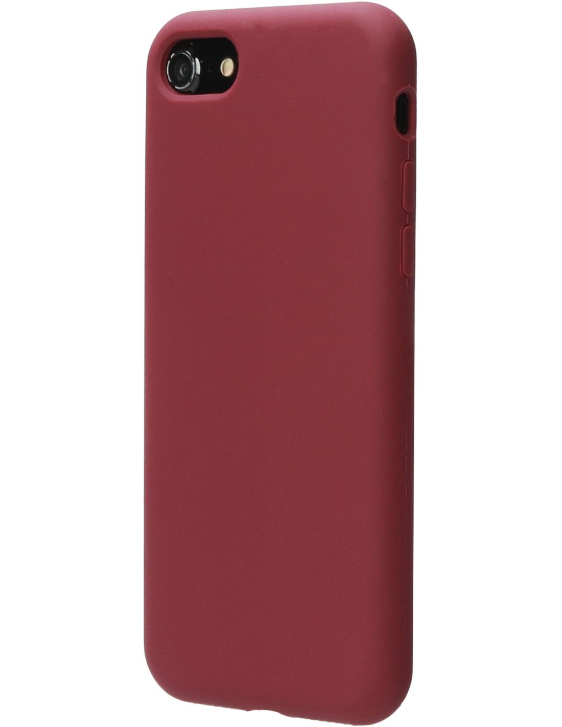 Mobiparts Silicone Cover Apple iPhone 7 8 SE (2020 2022) Plum Red Smartphone accessoires