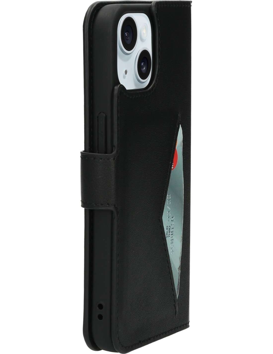 Mobiparts Classic Wallet Case Apple iPhone 15 14 Black Smartphone accessoires