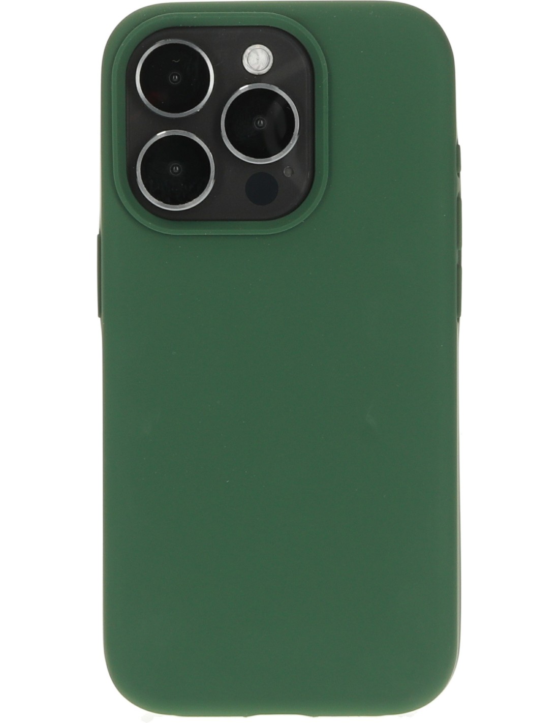 Mobiparts Silicone Cover Apple iPhone 15 Pro Forest Green Smartphone accessoires