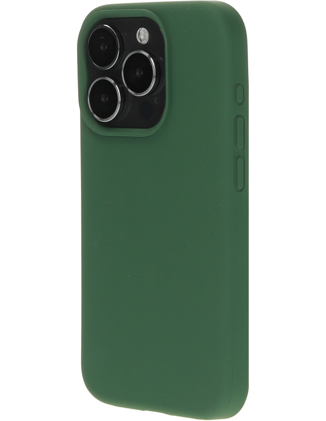 Mobiparts Silicone Cover Apple iPhone 15 Pro Forest Green Smartphone accessoires