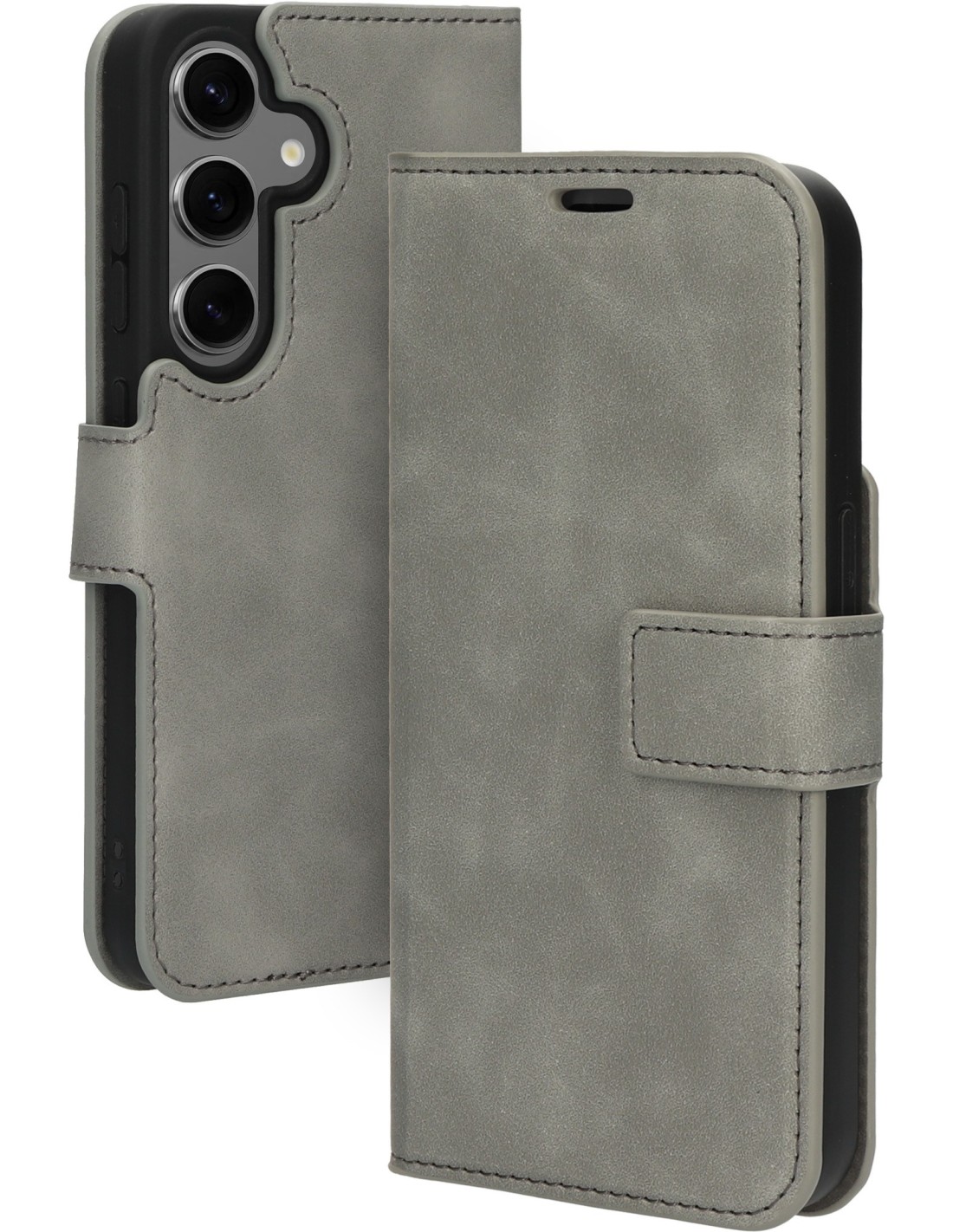 Mobiparts Classic Wallet Case Samsung Galaxy S24 Granite Grey Smartphone accessoires