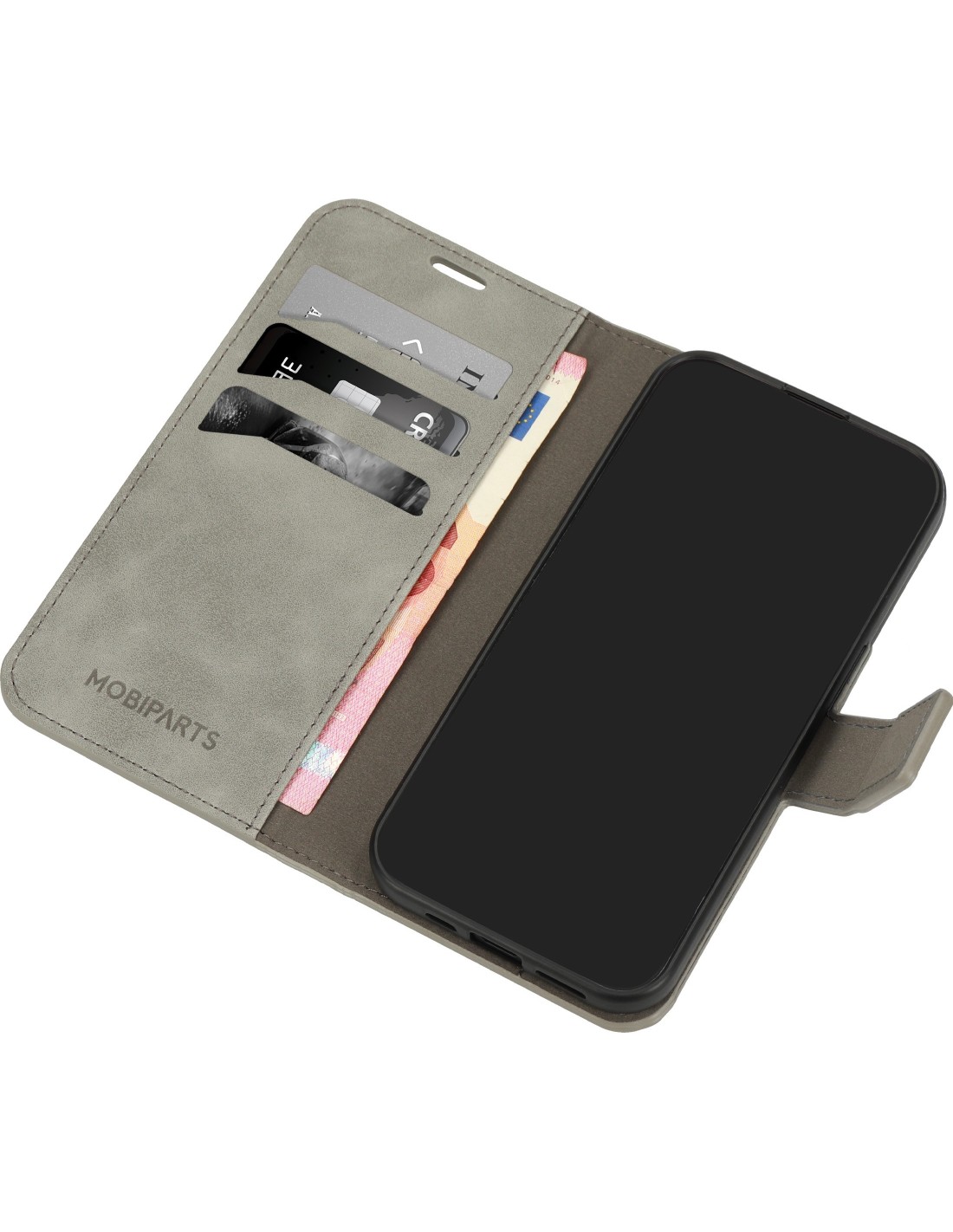 Mobiparts Classic Wallet Case Samsung Galaxy S24 Granite Grey Smartphone accessoires