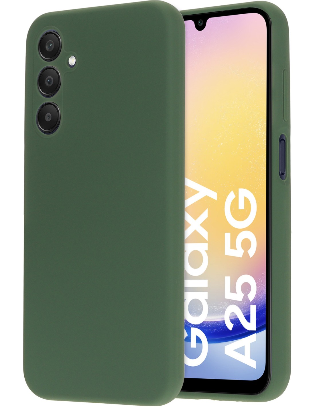 Mobiparts Silicone Cover Samsung Galaxy A25 Forest Green Smartphone accessoires