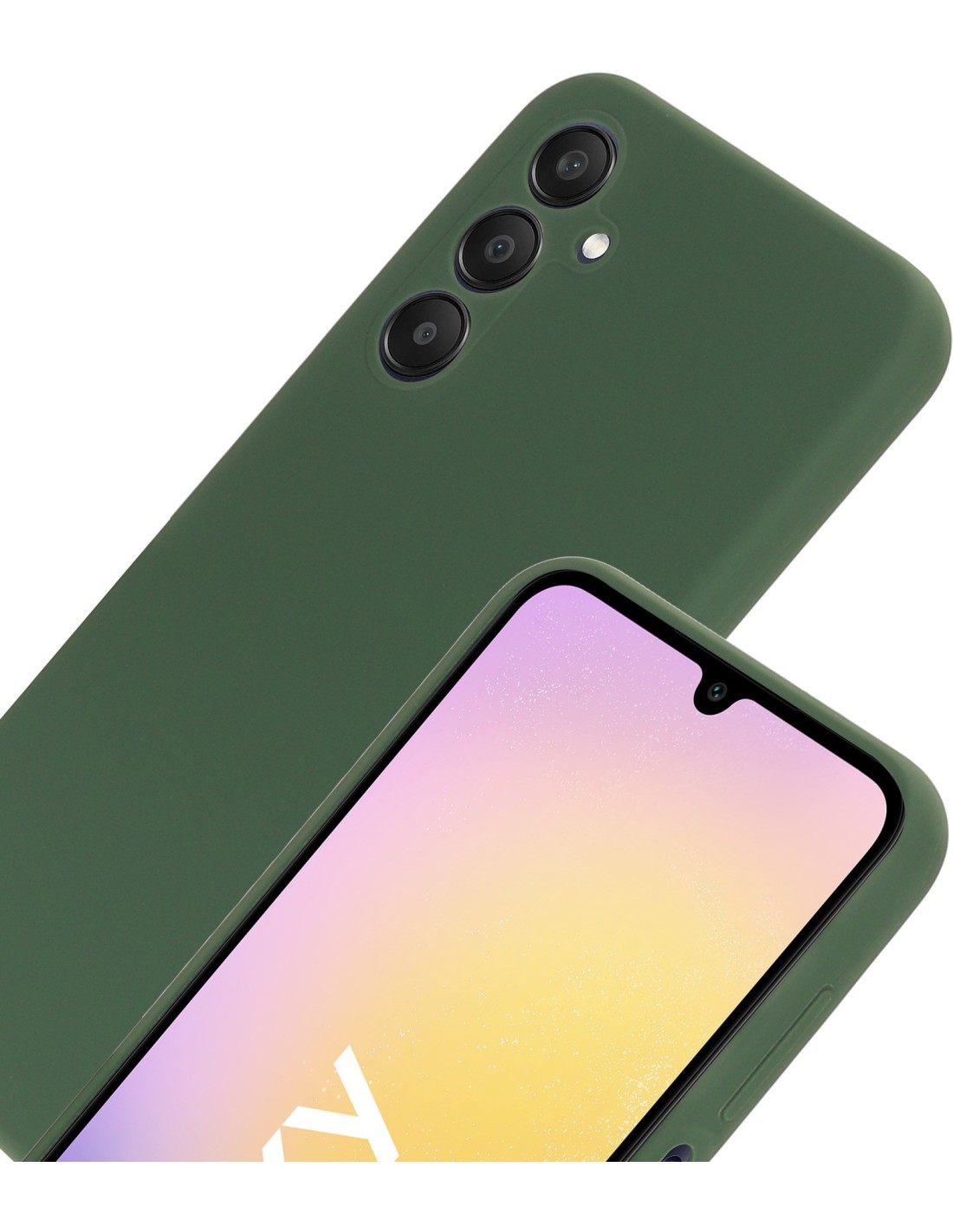 Mobiparts Silicone Cover Samsung Galaxy A25 Forest Green Smartphone accessoires