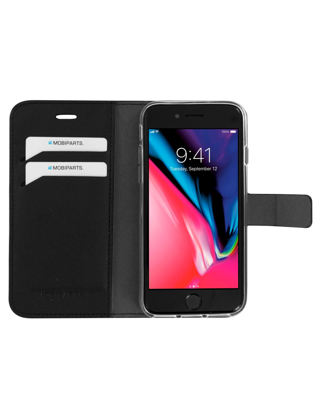 Mobiparts Classic Wallet Case Apple iPhone 7 8 SE (2020 2022) Black