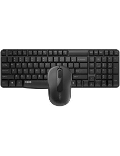 Rapoo Draadloze Combo set X1800S QWERTY US UI toetsenbord + muis zwart Toetsenbord