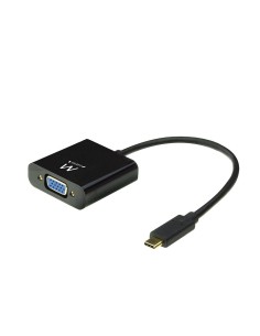 Ewent EW9821 video kabel adapter 0,15 m USB Type-C VGA (D-Sub) Zwart