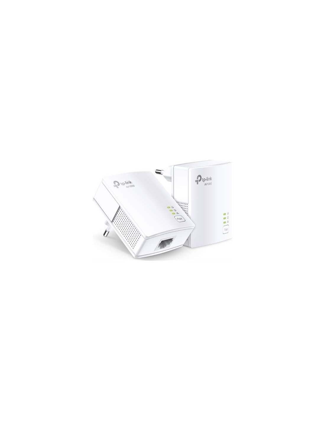 AV1000 Passthrough Powerline KIT Broadcom 1 Gigabit Port 1000Mbps Powerline HomePlug AV2 New PLC Utility Twin Pack