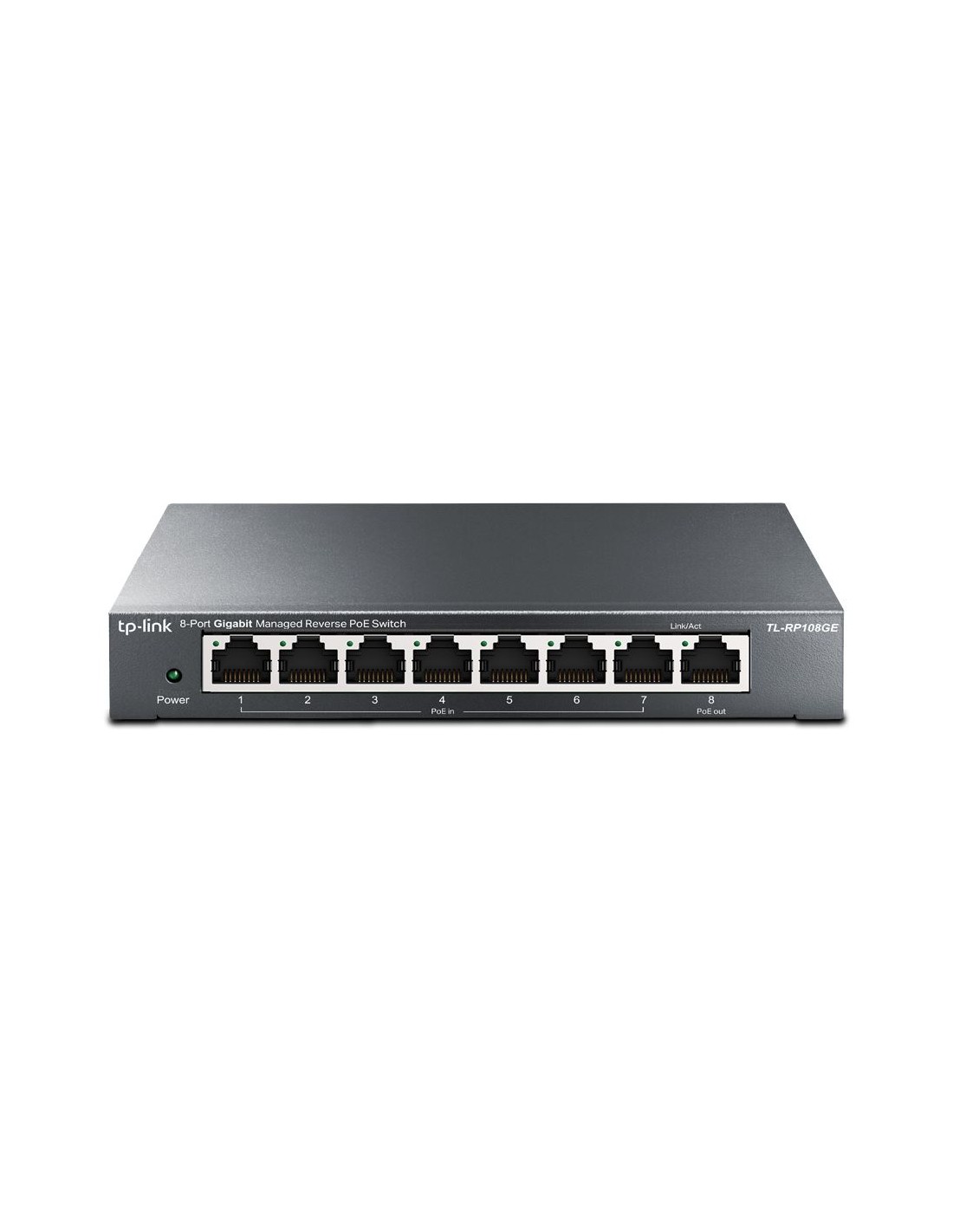 8-Port Gigabit Managed Reverse PoE Switch PORT: 7x Gigabit Passive PoE In Ports1x Gigabit Passive Po