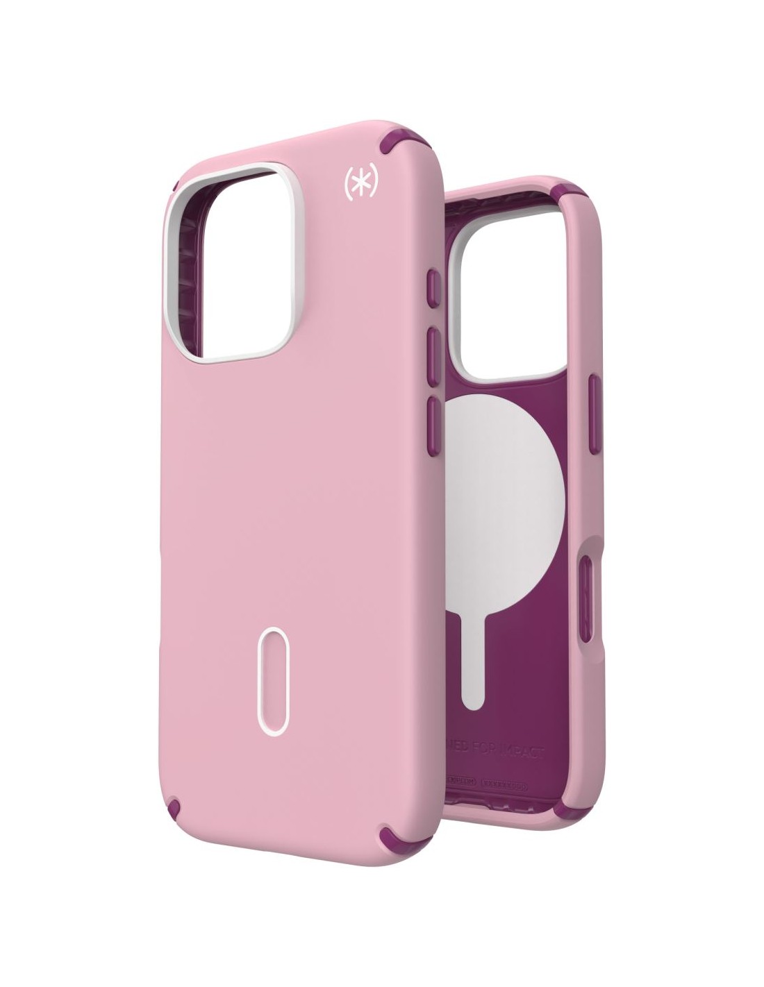 Speck Presidio2 Pro + ClickLock Apple iPhone 16 Pro Wednesday Pink - with Microban Smartphone accessoires