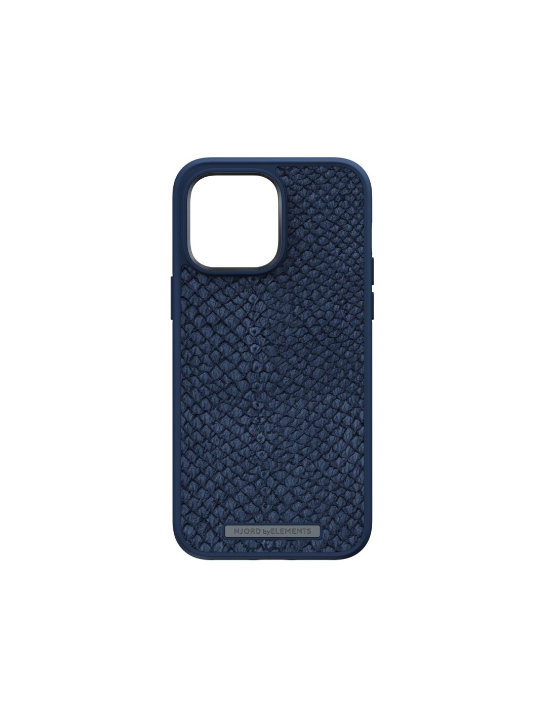 Zalm leder Magsafe Case iPhone 14 Pro Max, blauw