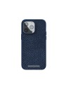 Zalm leder Magsafe Case iPhone 14 Pro Max, blauw