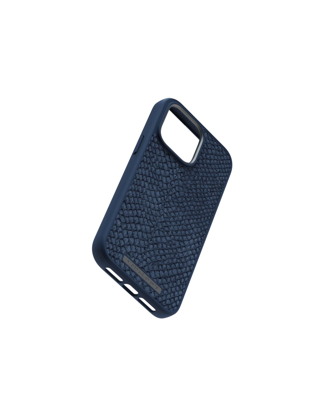 Zalm leder Magsafe Case iPhone 14 Pro Max, blauw