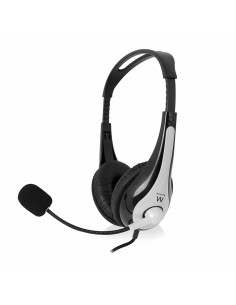 Ewent EW3562 hoofdtelefoon headset Hoofdband Zwart, Zilver