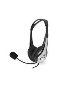 Ewent EW3562 hoofdtelefoon/headset Hoofdband Zwart, Zilver