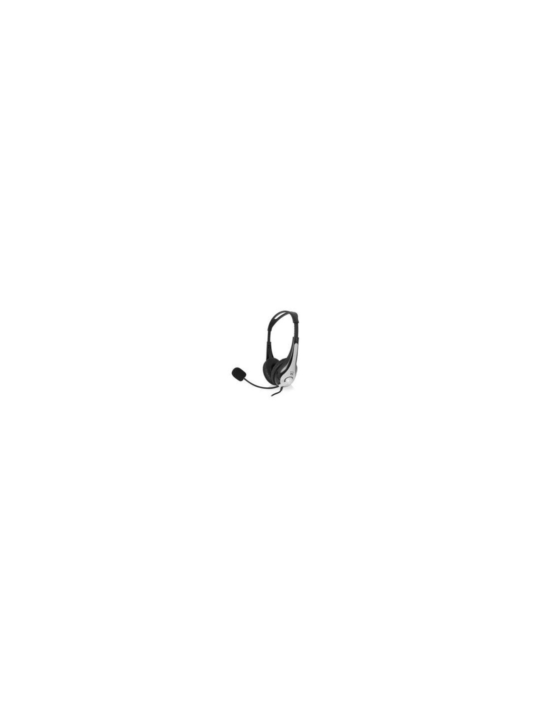 Ewent EW3562 hoofdtelefoon/headset Hoofdband Zwart, Zilver