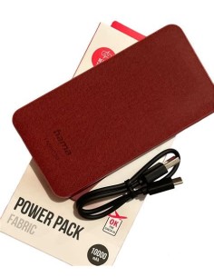 Hama Power Pack FABRIC 10, 10000MAH, CHILL RED  Powerbank