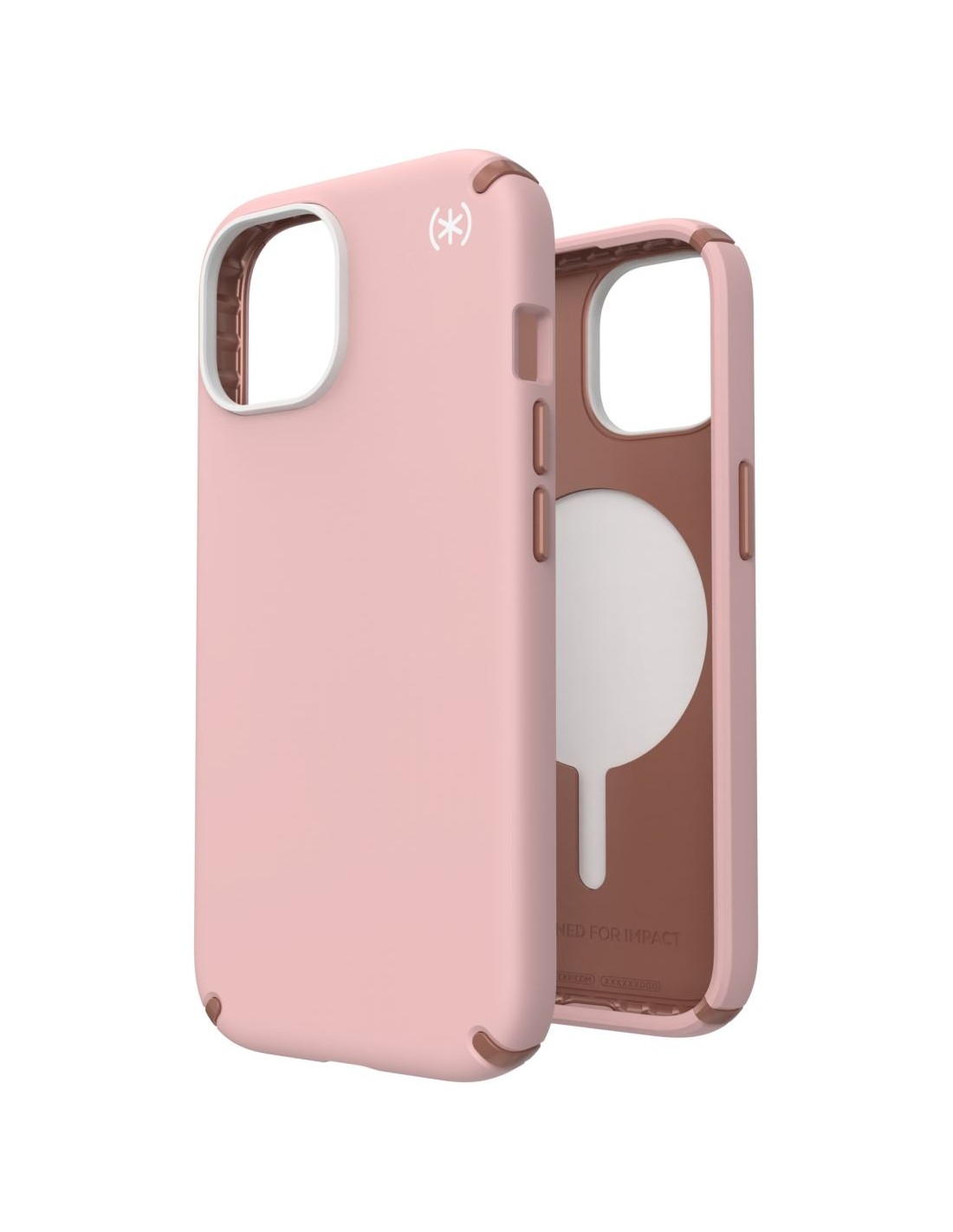 Speck Presidio2 Pro + MS Apple iPhone 15 Dahlia Pink - with Microban Smartphone accessoires