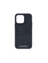 Zalm leder Magsafe Case iPhone 14 Pro Max, zwart