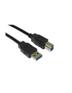 Ewent 3m, USB 3.0-A - USB 3.0-B USB-kabel 3.2 Gen 1 (3.1 Gen 1) USB A USB B Zwart