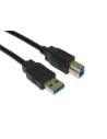 Ewent 3m, USB 3.0-A - USB 3.0-B USB-kabel 3.2 Gen 1 (3.1 Gen 1) USB A USB B Zwart