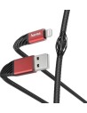 Hama Hama Oplaadkabel "Extreme", USB-A - USB-C, 1,5 m, nylon, zwart/rood Kabel