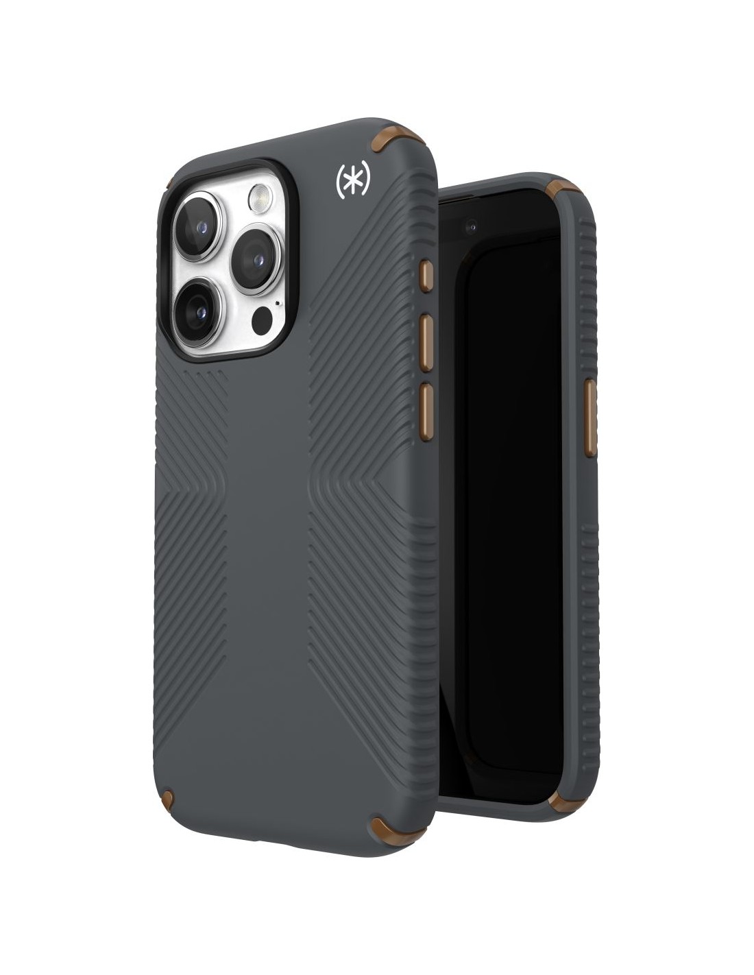 Speck  Presidio2 Grip Apple iPhone 15 Pro Charcoal Grey - with Microban Smartphone accessoires