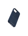 Zalm leder Magsafe Case iPhone 14 Plus, blauw