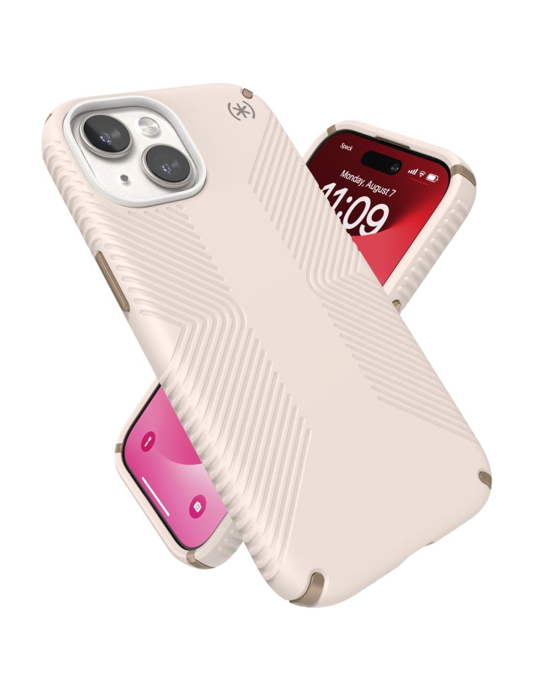 Speck Presidio2 Grip Apple iPhone 15/14/13 Bleached Bone - with Microban Smartphone accessoires