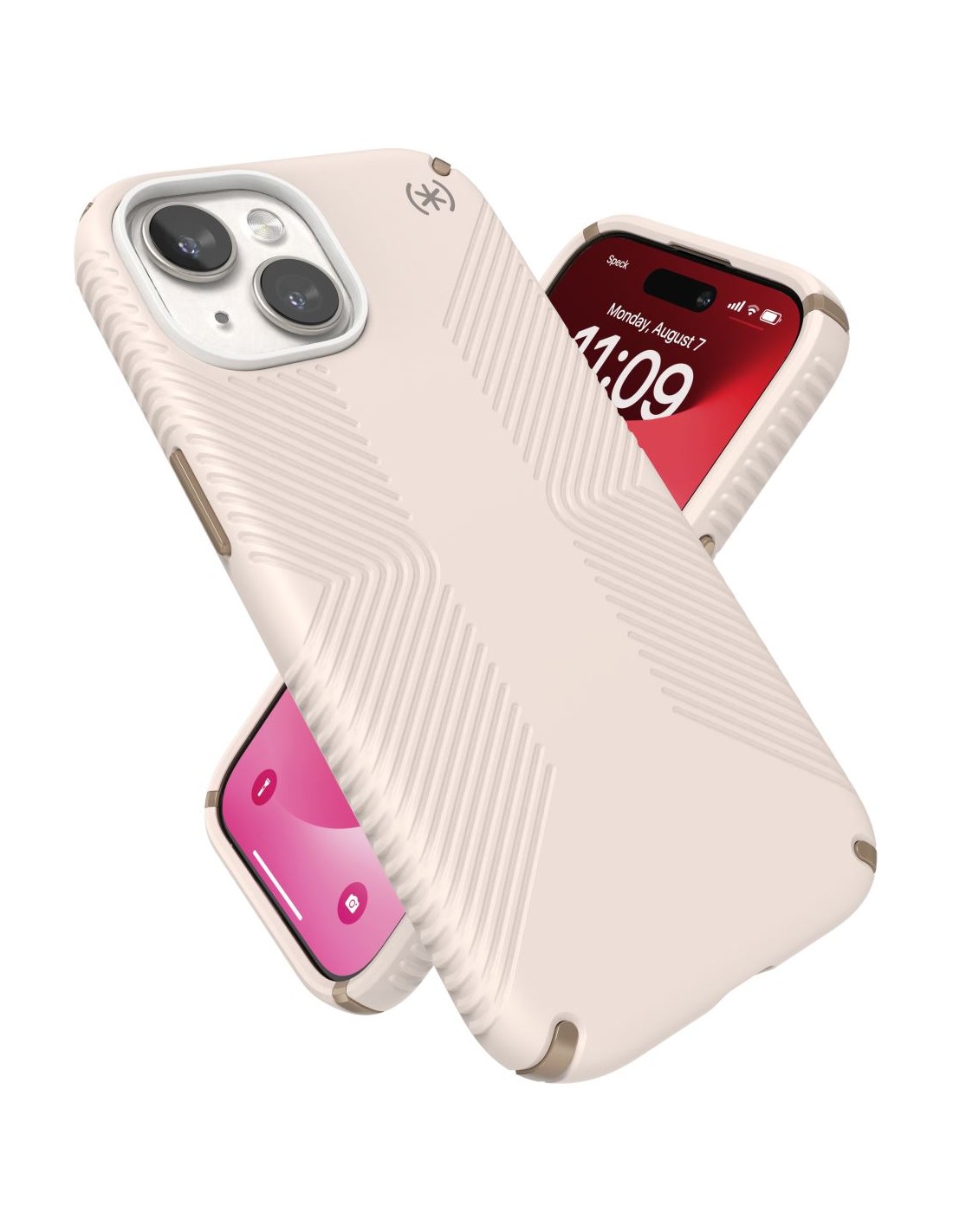 Speck Presidio2 Grip Apple iPhone 15/14/13 Bleached Bone - with Microban Smartphone accessoires