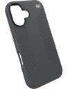 Speck Presidio2 Grip Apple iPhone 16 Charcoal Grey -  with Microban