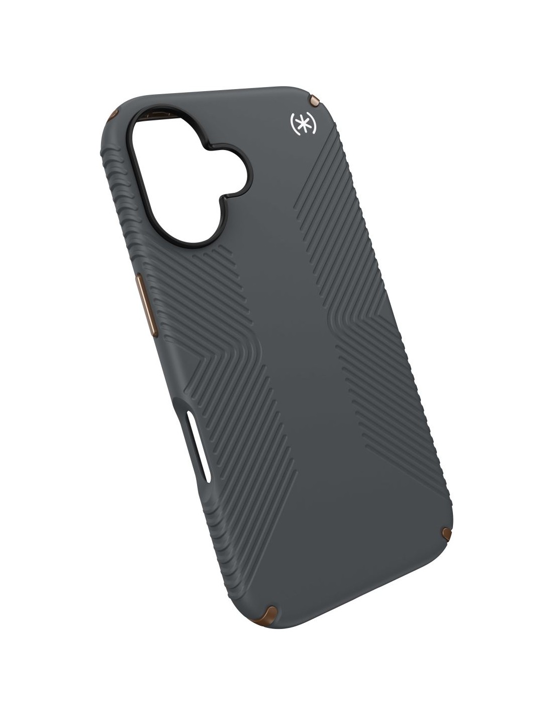 Speck Presidio2 Grip Apple iPhone 16 Charcoal Grey -  with Microban