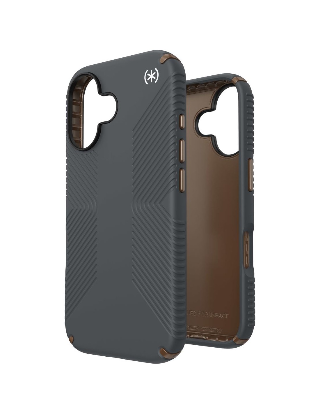 Speck Presidio2 Grip Apple iPhone 16 Charcoal Grey -  with Microban