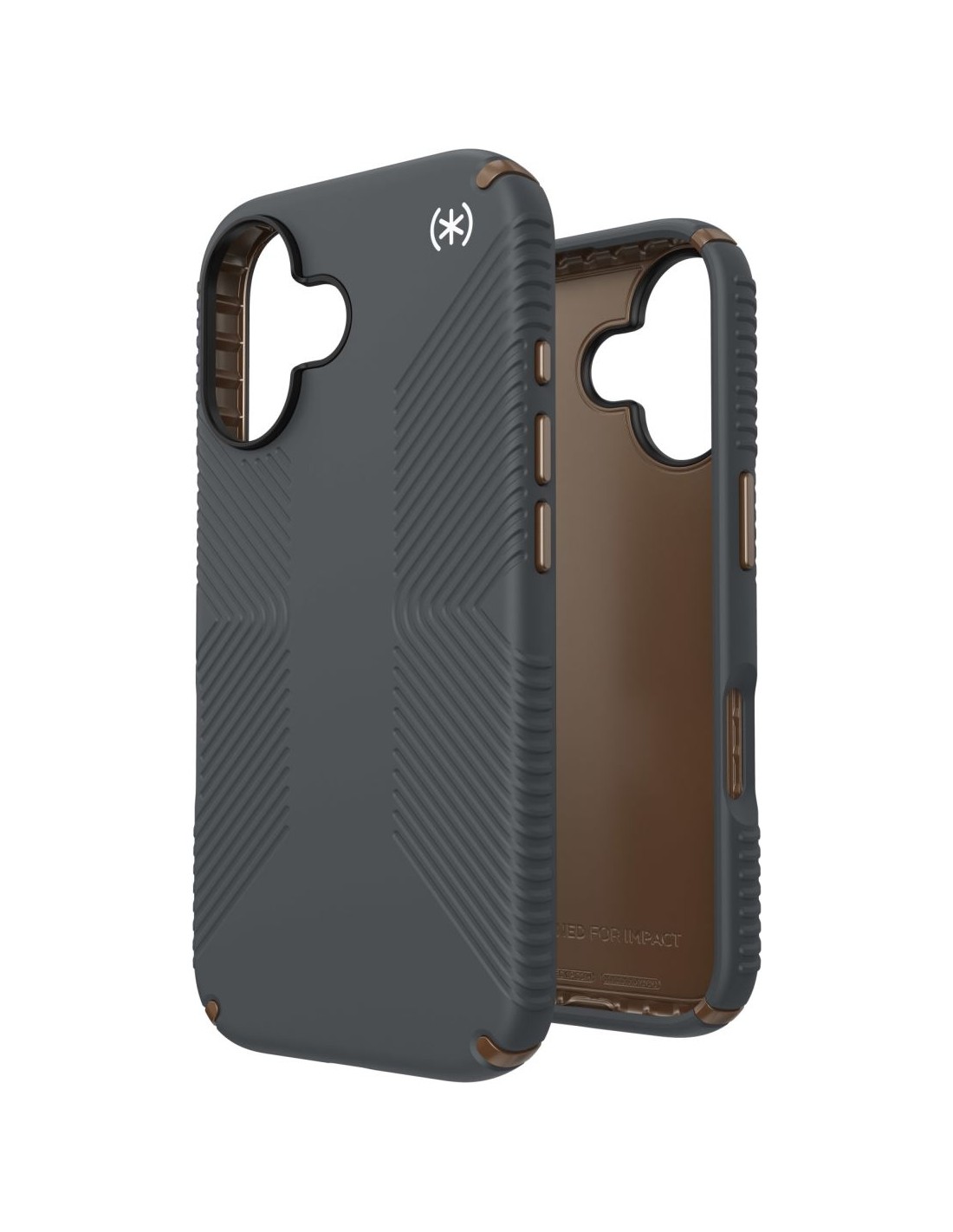 Speck Presidio2 Grip Apple iPhone 16 Charcoal Grey -  with Microban