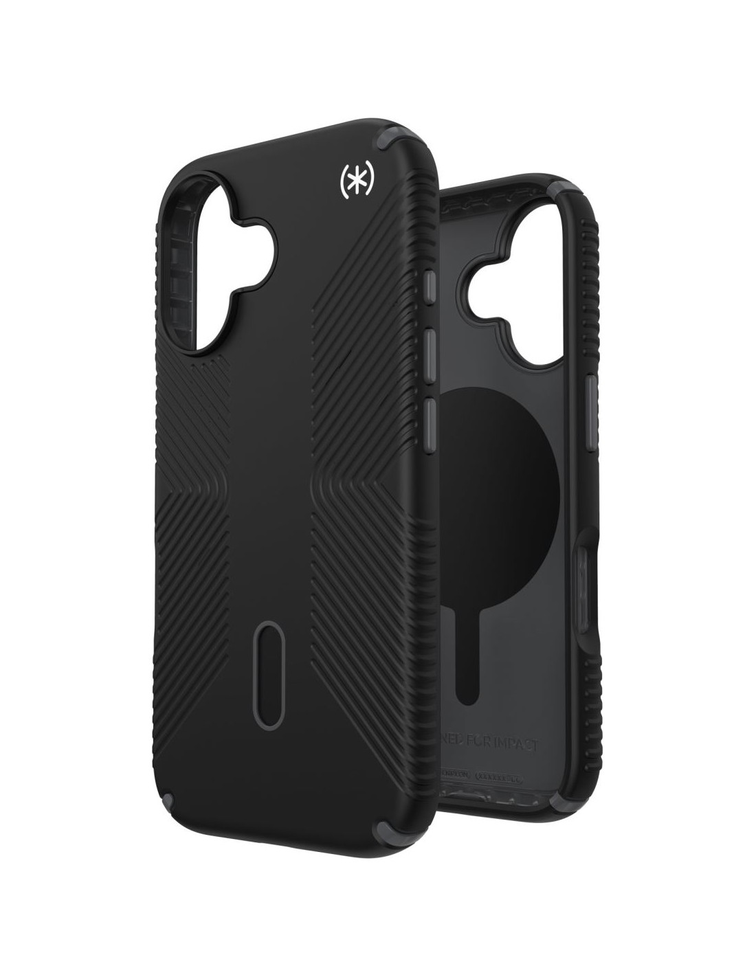 Speck Presidio2 Grip + ClickLock Apple iPhone 16 Black -  with Microban