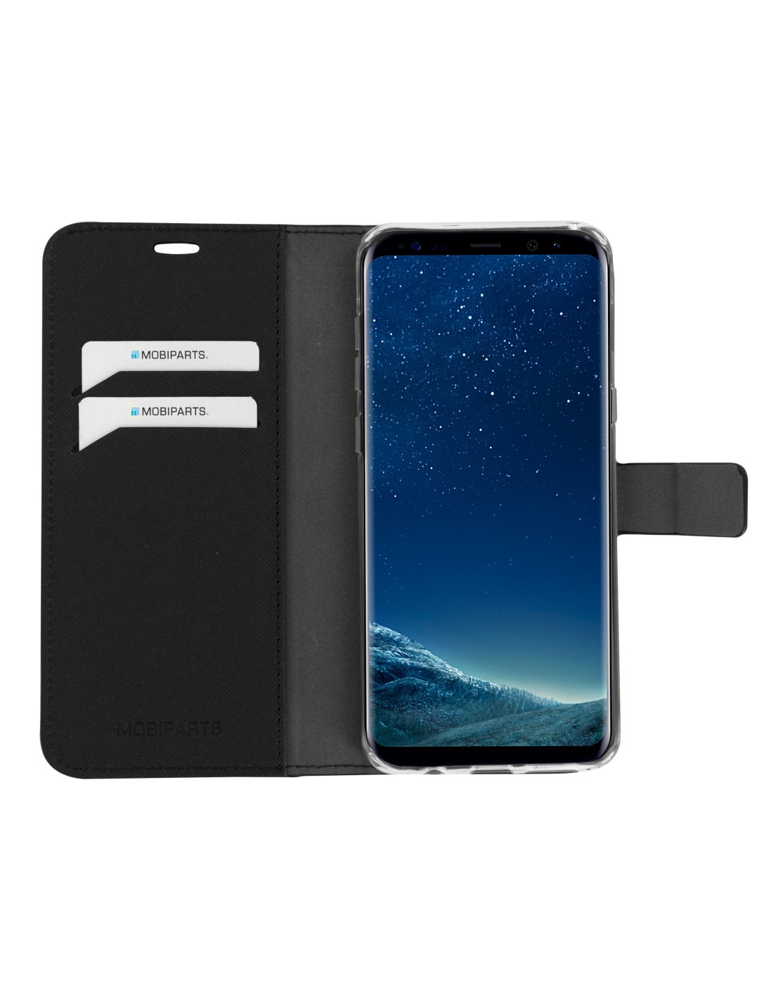 Mobiparts Saffiano Wallet Case Samsung Galaxy S8 Plus Black