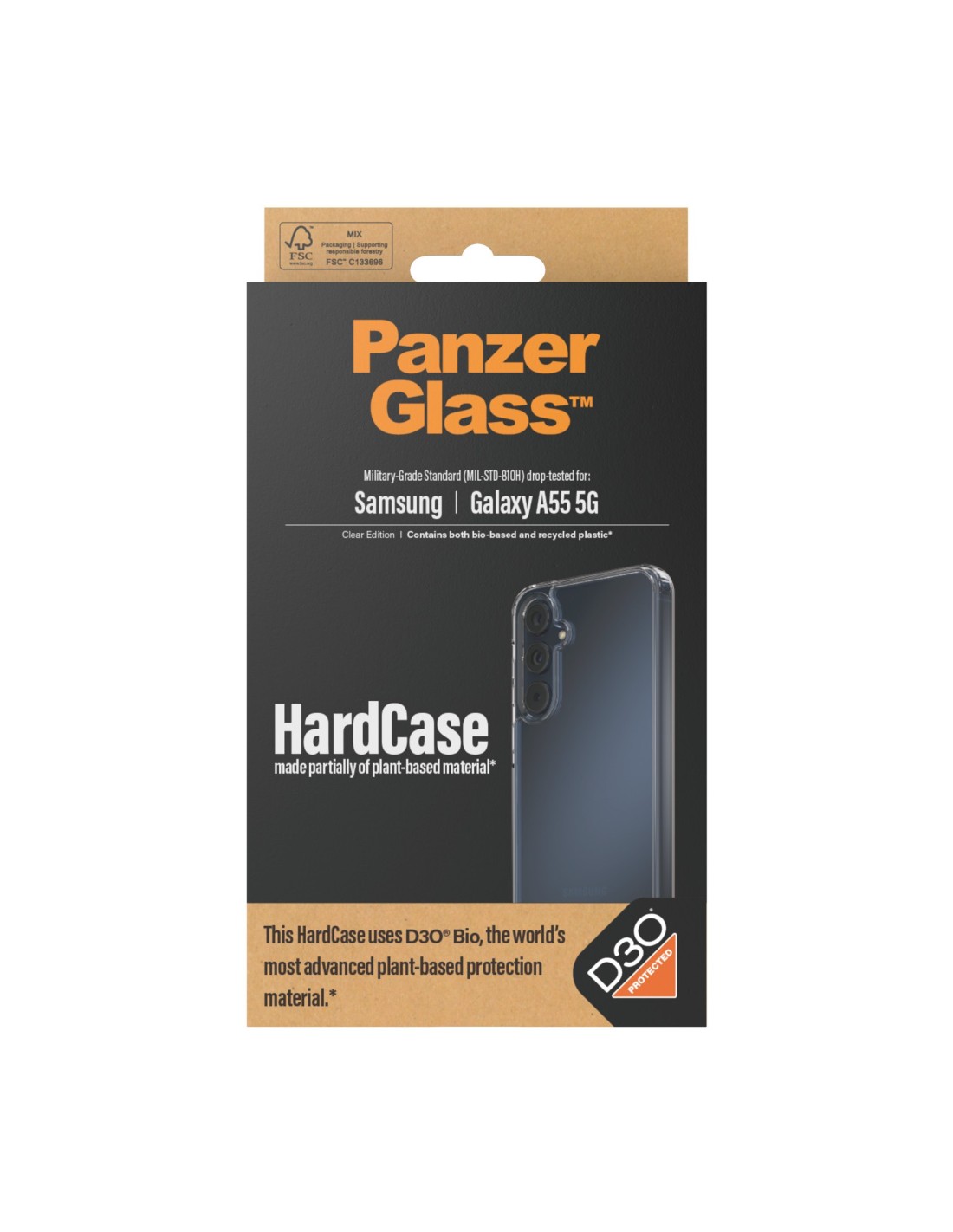 PanzerGlass Samsung Galaxy A55 5G HardCase with D3O Clear