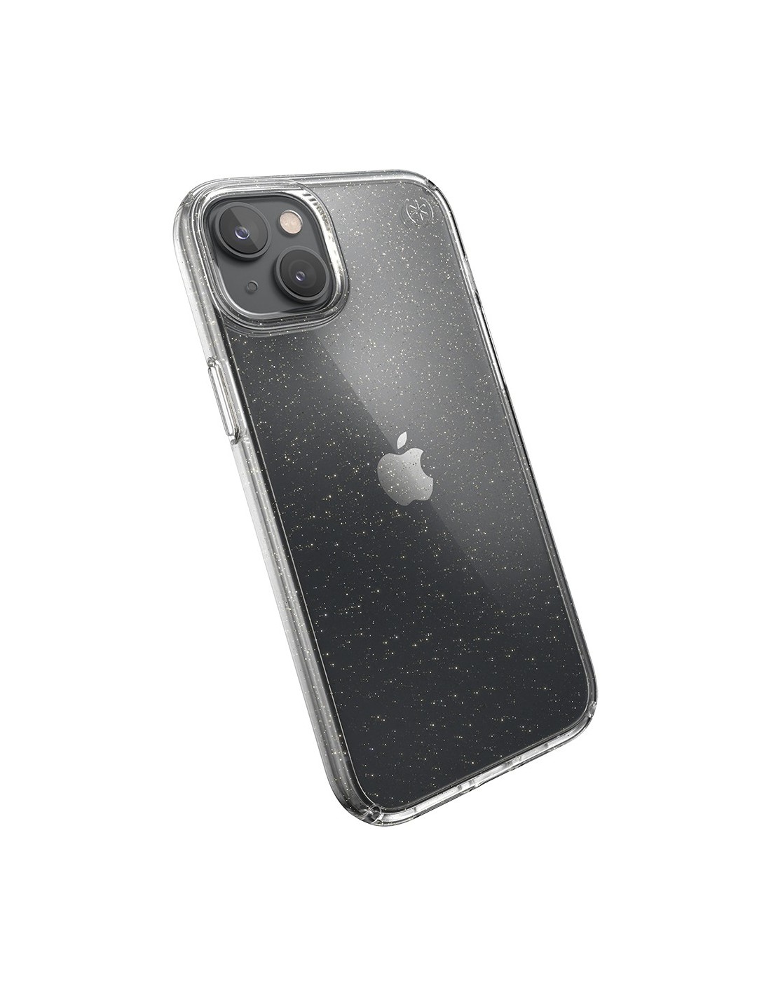 Speck Presidio Perfect Clear Glitter Apple iPhone 14 Plus 15 Plus Clear   Gold Glitter - with Microban