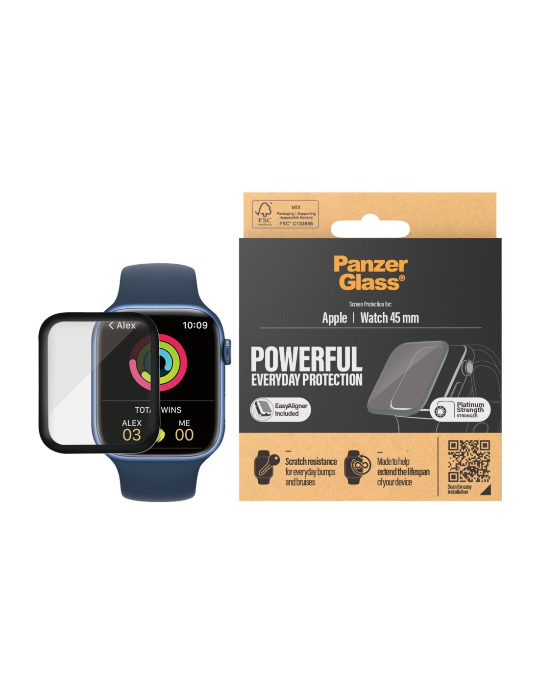 PanzerGlass Apple Watch Series 7 8 45mm