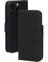 Mobiparts Leather Wallet Case Apple iPhone 16 Pro Black (MagSafe Compatible)