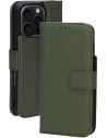 Mobiparts Leather 2 in 1 Wallet Case Apple iPhone 16 Pro Green