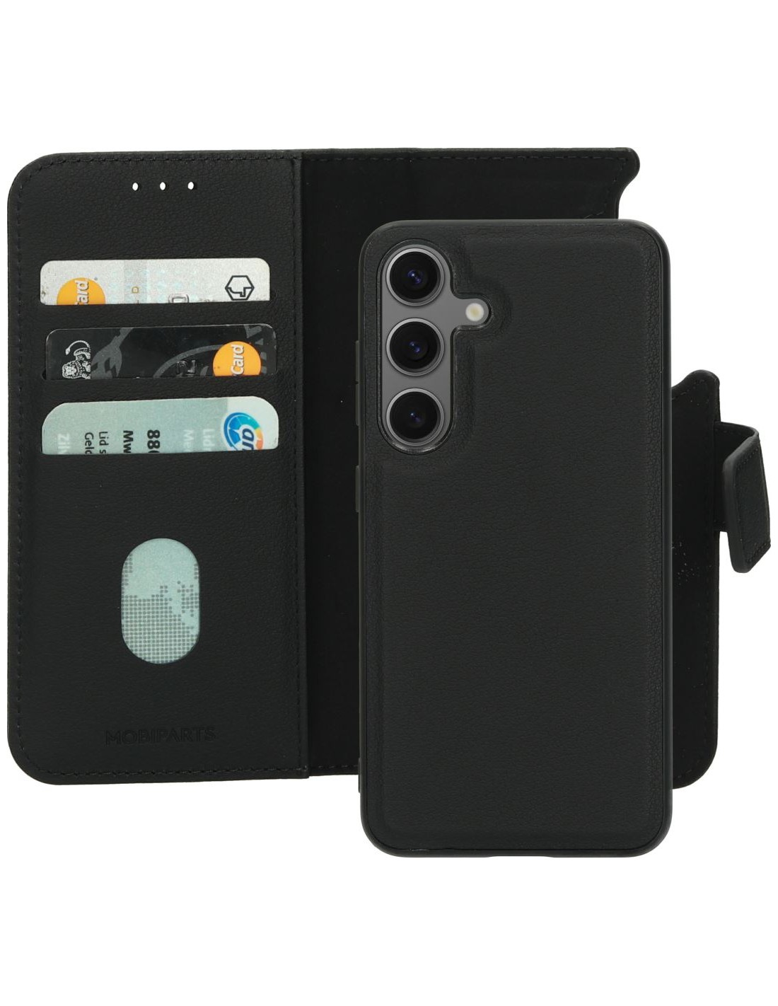 Mobiparts Leather 2 in 1 Wallet Case Samsung Galaxy S24 Black