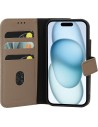 Mobiparts Leather 2 in 1 Wallet Case Apple iPhone 15 Taupe