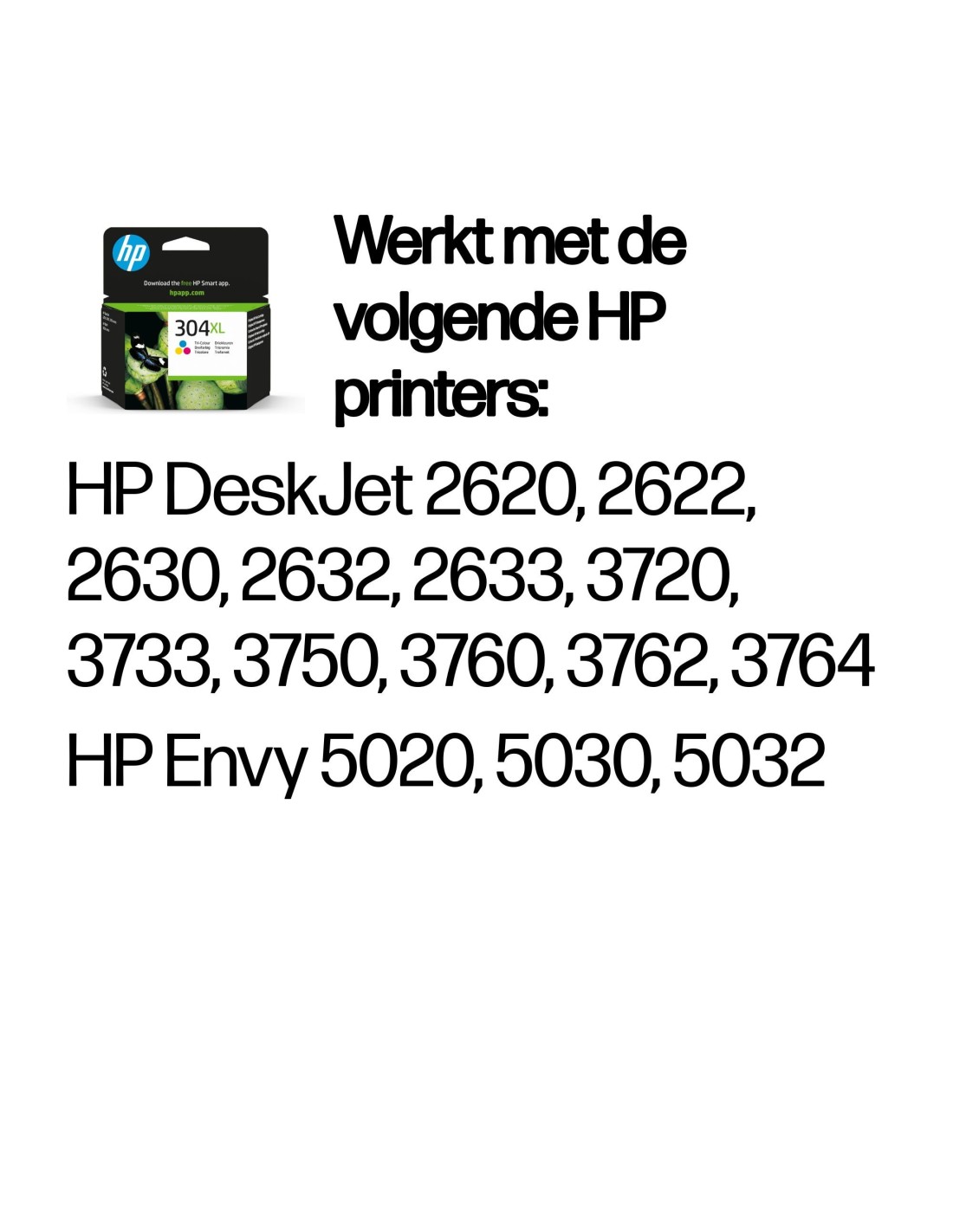 HP 304XL Inkt Cartridge Driekleuren