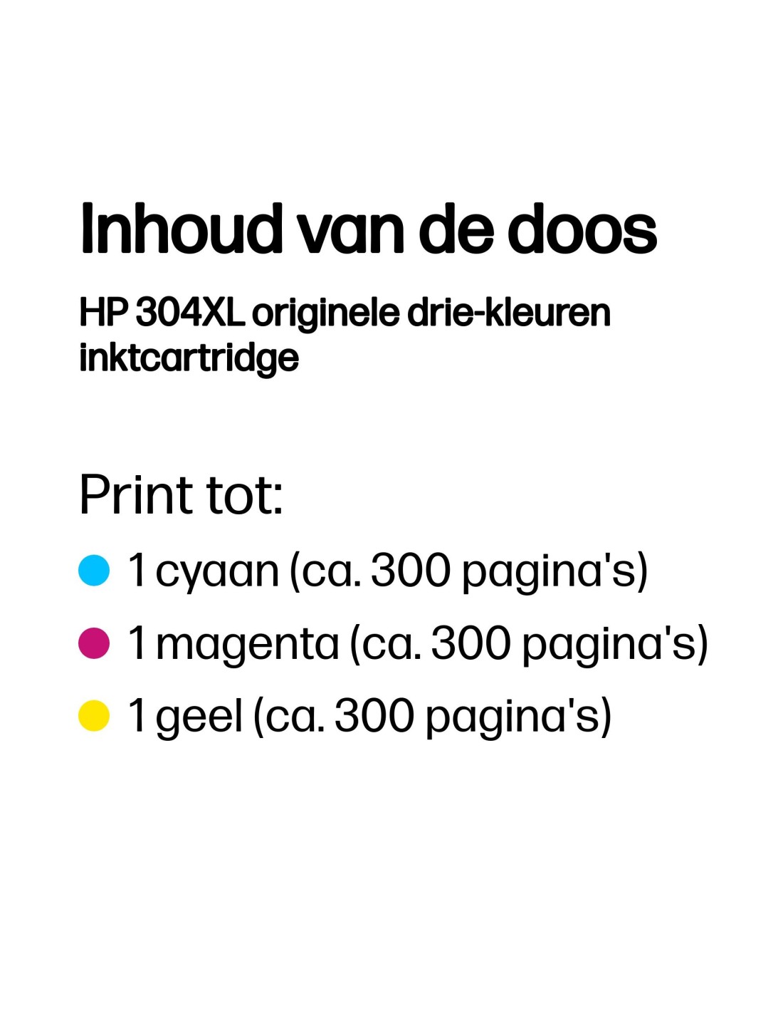 HP 304XL Inkt Cartridge Driekleuren