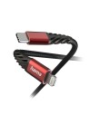 Oplaad- gegevenskabel Extreme, USB-C - Lightning, 1,5 m, zwart rood